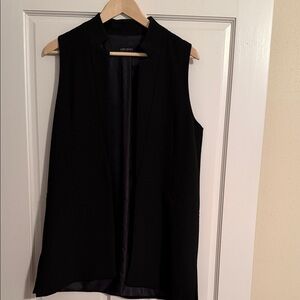 Zara Elegant Black Open Vest